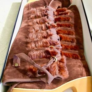 NIB MARC JACOBS FUR SHEARLING BOOTS 39.5/9